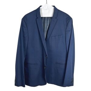 Michael Kors Men's Navy Blue Slim Fit Blazer Sport Coat Size 46R Wedding Work